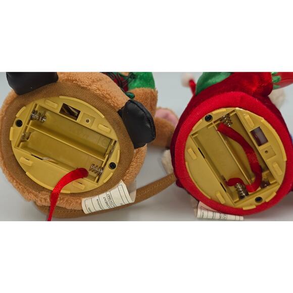 Gemmy 7" Christmas Mouse Reindeer Hamster Elf Plush Candycane Bells *Not Working - Picture 6 of 9